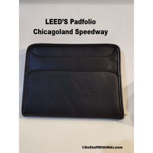 Unused black LEED'S Chicagoland Speedway padfolio